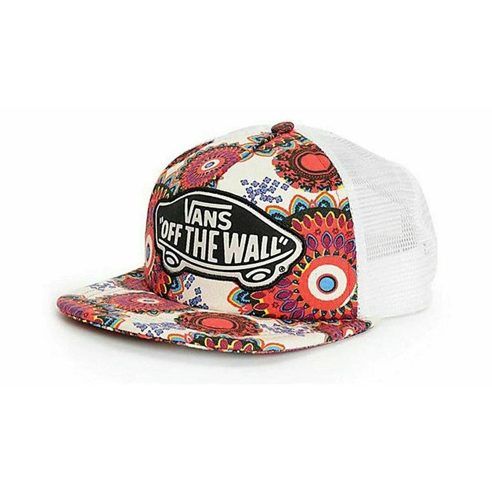 Vans Off The Wall Women's Beach Girl Trucker Snapack Hat Cap - Geo Floral - Picture 1 of 4